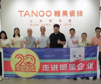 糖果瓷磚榮獲第20屆新銳榜“優(yōu)秀質(zhì)感美學(xué)產(chǎn)品”，實(shí)力見證！