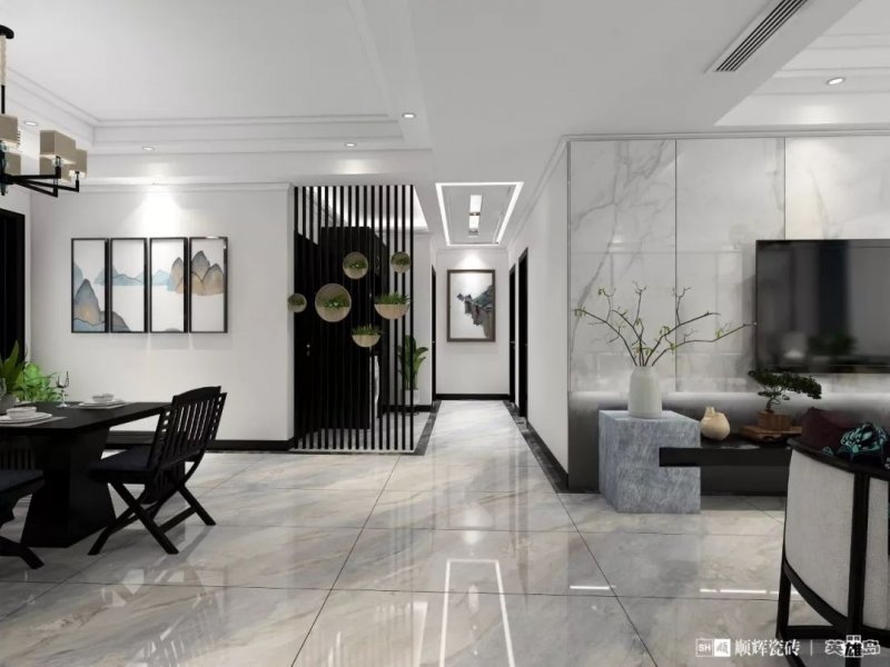 順輝瓷磚簡美新中式家居鑒賞 要雅致也要自在