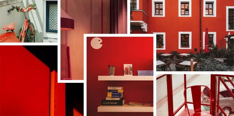 馬可波羅設計案例 一抹“紅妝“為家居增色添彩